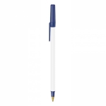 Bedrukte Bic pen BIC® Round Stic® Opaque ECO kleur blauw