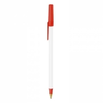 Bedrukte Bic pen BIC® Round Stic® Opaque ECO kleur rood