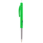 Bic pen bedrukken met zwarte inktdrukknop BIC® M10® Clip kleur groen