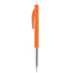 Bic pen bedrukken met zwarte inktdrukknop BIC® M10® Clip kleur oranje