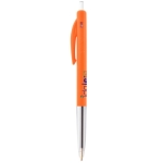 Bic pen bedrukken met zwarte inktdrukknop BIC® M10® Clip kleur oranje