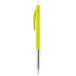 Bic pen bedrukken met zwarte inktdrukknop BIC® M10® Clip kleur lichtgeel