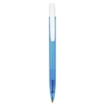 Pen BIC® Media Clic Clear | Blauwe inkt kleur blauw