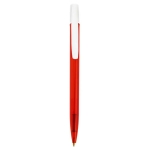 Pen BIC® Media Clic Clear | Blauwe inkt kleur rood