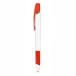 Bic pen met blauwe inkt BIC® Media Clic Grip Ecolutions® kleur rood