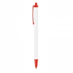 Duurzame bic pennen met logo  BIC® Clic Stic Ecolutions® kleur rood