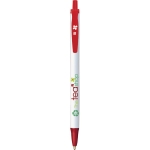 Duurzame bic pennen met logo  BIC® Clic Stic Ecolutions® kleur rood