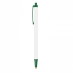 Duurzame bic pennen met logo  BIC® Clic Stic Ecolutions® kleur groen