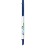 Duurzame bic pennen met logo  BIC® Clic Stic Ecolutions® kleur marineblauw