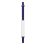 Witte bic pennen met blauwe inkt BIC® Clic Stic Mini kleur marineblauw