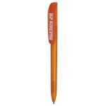 Rollerballpennen met helderblauwe inkt BIC® Super Clip kleur oranje