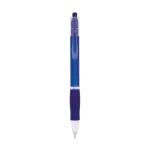 Bic pennen met rubberen grip blauwe inkt bedrukken BIC® Click kleur blauw