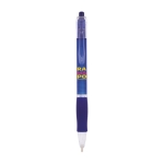 Bic pennen met rubberen grip blauwe inkt bedrukken BIC® Click kleur blauw