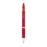 Bic pennen met rubberen grip blauwe inkt bedrukken BIC® Click kleur rood