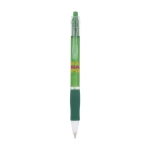 Bic pennen met rubberen grip blauwe inkt bedrukken BIC® Click kleur groen