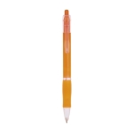 Bic pennen met rubberen grip blauwe inkt bedrukken BIC® Click kleur oranje