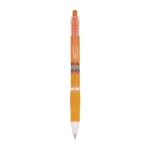 Bic pennen met rubberen grip blauwe inkt bedrukken BIC® Click kleur oranje