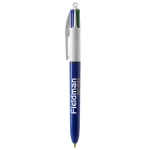 Bedrukte bic pen met vier kleureninkt BIC® 4 Colours kleur blauw