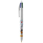 Bedrukte bic pen met vier kleureninkt BIC® 4 Colours kleur wit