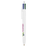 Bedrukte bic pen met vier kleureninkt BIC® 4 Colours kleur wit