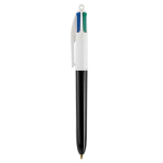 Bedrukte bic pen met vier kleureninkt BIC® 4 Colours kleur wit/zwart