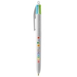 Pen BIC® 4 Colours Fashion kleur wit