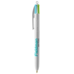 Pen BIC® 4 Colours Fashion kleur wit