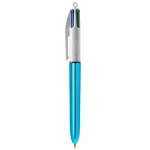 Bic pennen met glanzende afwerking bedrukken BIC® 4 Colors Shine kleur blauw