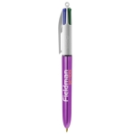 Bic pennen met glanzende afwerking bedrukken BIC® 4 Colors Shine kleur paars