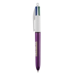 Bic pennen met glanzende afwerking bedrukken BIC® 4 Colors Shine kleur paars