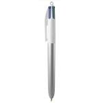 Gepersonaliseerde bic pennen 4 kleurig  BIC® 4 Colours Glacé kleur zilver