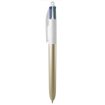 Gepersonaliseerde bic pennen 4 kleurig  BIC® 4 Colours Glacé kleur goud