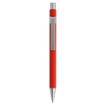 Moderne metalen blauwschrijvende pennen BIC® Metal Pro Soft kleur rood