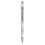 Moderne metalen blauwschrijvende pennen BIC® Metal Pro Soft kleur wit