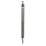 Moderne metalen blauwschrijvende pennen BIC® Metal Pro Soft kleur grijs