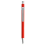 Pen BIC® Metal Pro Matt | Blauwe inkt kleur rood