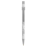 Pen BIC® Metal Pro Matt | Blauwe inkt kleur wit