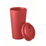 Dubbelwandige plastic koffiebeker bedrukken 475ml Large kleur rood tweede weergave