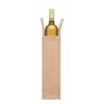 Wijntasjes bedrukken van jute en canvas 320 g/m2 Rioja Wine kleur beige vijfde weergave