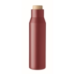 Dubbelwandige lekvrije RVS thermosfles bedrukken 500ml Contempo kleur bordeaux