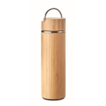 Thermosflessen bedrukken van staal en bamboe 480 ml Natura kleur hout