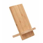 Bamboestandaard met snel oplaadbare draadloze oplader Support kleur hout vierde weergave