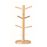 Bamboestandaard met 6 glazen kopjes 200 ml Bamboo kleur hout tweede weergave