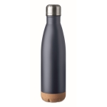 Roestvrijstalen fles met kurkbasis 600ml Inox Cork kleur ultramarijn blauw