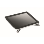 Aluminium opvouwbare laptopstandaard met antislip pads Tristand kleur mat zilver tweede weergave