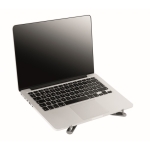 Aluminium opvouwbare laptopstandaard met antislip pads Tristand kleur mat zilver derde weergave