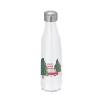 Stalen thermosfles met afbeelding 510ml Ice Sublim kleur wit afbeelding met logo