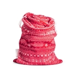 Kerstfleecedeken met fluwelen afwerking 240 g/m2 Norway kleur rood eerste weergave