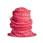 Kerstfleecedeken met fluwelen afwerking 240 g/m2 Norway kleur rood tweede weergave