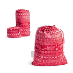 Kerstfleecedeken met fluwelen afwerking 240 g/m2 Norway diverse kleuren